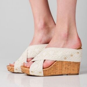 Madden Girl Nautic Size 8 Wedge Sandals​​​​